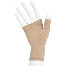 Juzo Soft 2002, Compression Gauntlet, 30-40 mmHg, Seamless, for Men & Women, Small, Right, Beige
