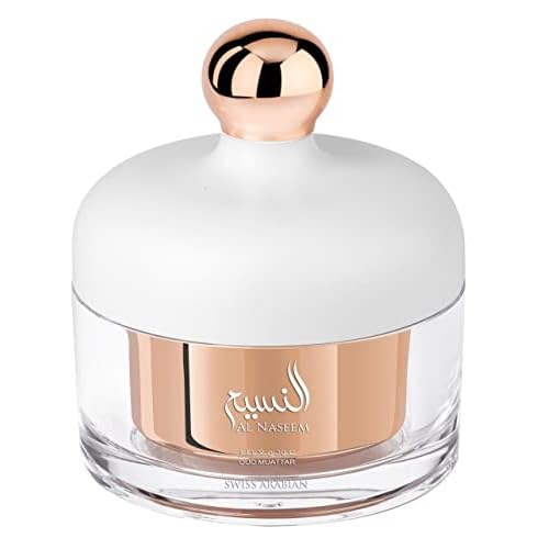 SWISS ARABIAN Oud Muattar Al Naseem - Luxury Products from Dubai - Lasting, Addictive Home Fragrance Incense - Give Your Home a Seductive Signature Aroma - Luxurious Scent of Arabia - 1.7 oz Muattar
