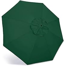 ele ELEOPTION Replacement Fabric Parasol Garden Canopy 2m 2.7m 3m for 6 arm or 8 Arm Universal Replacement Cover Outdoor Patio Umbrella Canopy