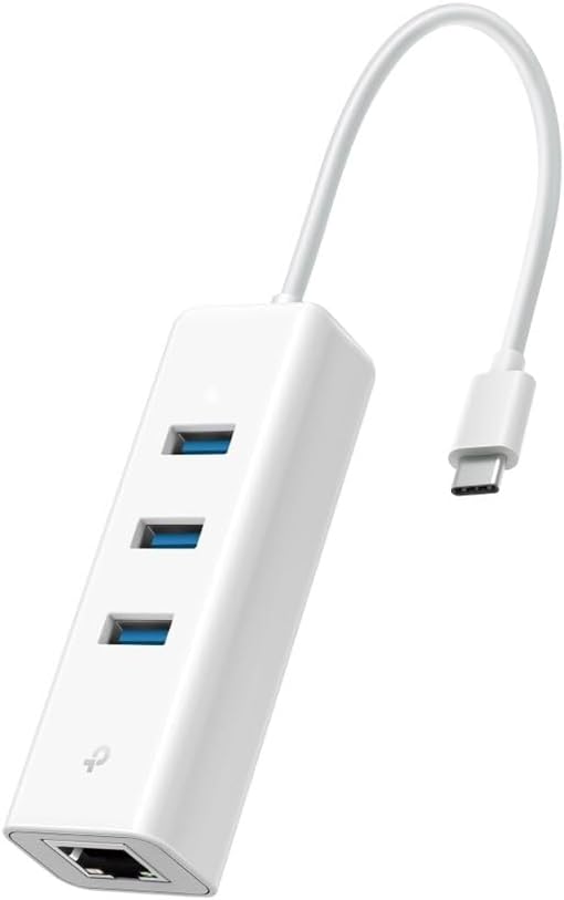 TP-Link UE330C, 3 Type-A 3.0 Hub and Gigabit Ethernet Adapters from USB Type-C