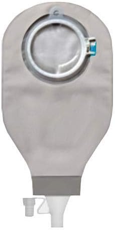 SenSura Mio Click 2-Piece Drainable Pouch Opaque with Tap Outlet and Inspection Window, Blue (Box of 10)
