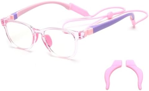 JM Kids Blue Light Glasses, Computer Gaming Grasses for Girls Boys Age 3-10, Anti Blue Ray TR90 Eyeglasses