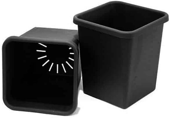 AutoPot Black Plastic Replacement Pots 4-Pack (2.2 Gal, 3.9 Gal, 6.6 Gal) - Compatible with Various Watering Systems (3.9 Gallon (4-Pack))