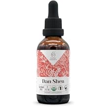 Dan Shen USDA Organic Alcohol-Free Extract | Dietary Supplement, High-Potency Tincture | Natural Certified Organic Red Sage (Danshen, Salvia miltiorrhiza) Dried Root (2 oz)