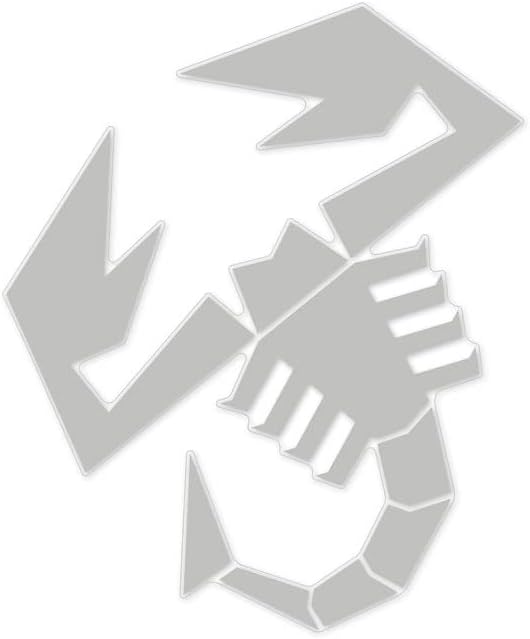 Supershaped Die-cut Sticker Scorpion, Silver, 120 mm