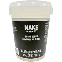 Make Market Sugar Scrub Base, Antioxidant Blend DIY Exfoliant, White, 2 lb. Jar