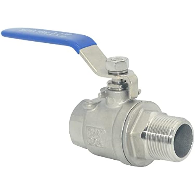 DAN SPEED Full Port Ball Valve Male x Female S304 Stainless Steel Heavy Duty for Water, Oil, and Gas,1000WOG 34inch