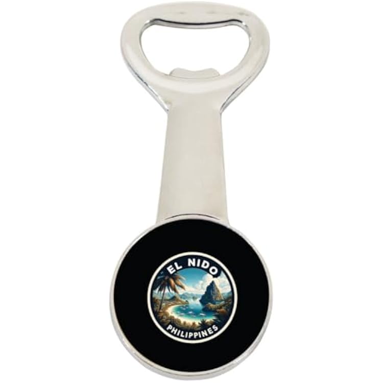El Nido Philippines Souvenir Destination Magnetic Bottle Opener 2-Pack