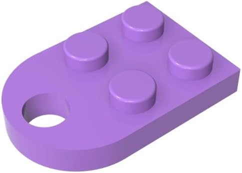 BrickBuddy Gobricks GDS-846 Plate Special 3 x 2 with Hole 10PCS Compatible with Lego Toy 3176 DIY Parts and MOC Components for Major Brick Brands Color:Bright Green 37