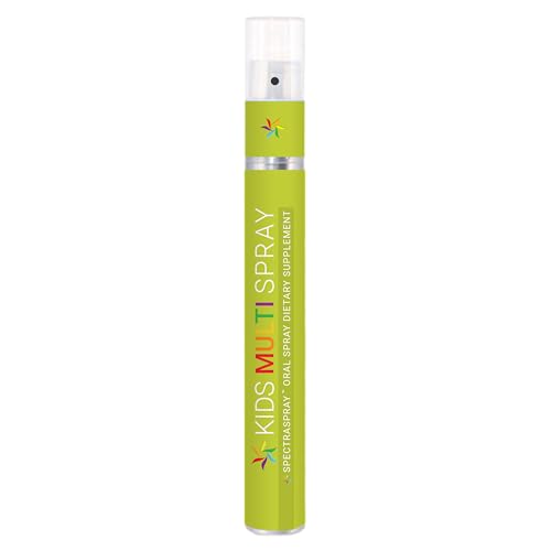 Spectraspray Kids Multivitamin Oral Spray 10 Essential Vitamins, D3 500IU & B12 Active Form for Immune Support, Ideal for Back to School, 30 Day Supply