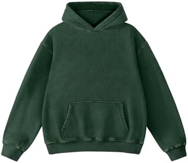 Hatant Oversized Hoodie Sweatshirts for Women Couples Heavyweight Hoodies Pullover Vintage Acid Wash Sweaters Pullover 2026