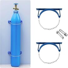 Lightweight Stability Nitrogen Steel Tank Bracket - Wall Mounted Gas Cylinder Holder Stand - Preventing Shaking Steel Extinguisher Holder, Easy to Install, Blue-L 35cm/13.7in