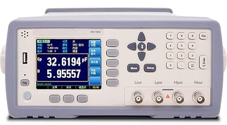 LCR Meter Digital Bridge Meter Tester High Precision LCR Meter with Measurement Frequency 10Hz to 100kHz Resolution 0.001Hz Parameter Z D Q r d R X G B Y Vac Iac % Display Reader 6 Digits