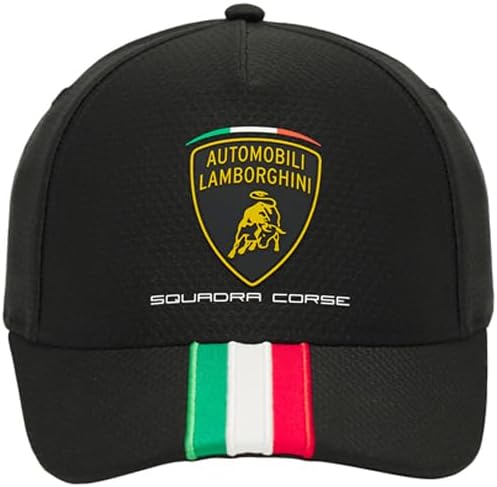 Lamborghini Kid's Squadra Corse Team Tricolor Cap Black