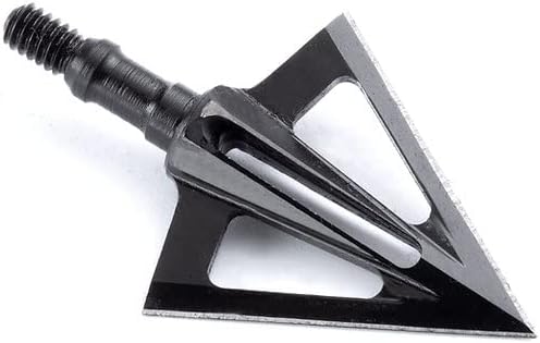 Vantage Point Archery VPA 1 1/8" 2 Blade Double Bevel Broadhead, Screw-in, 1045 Carbon Tool Steel 50-52 Rockwell, 3 Pack, Made in The USA