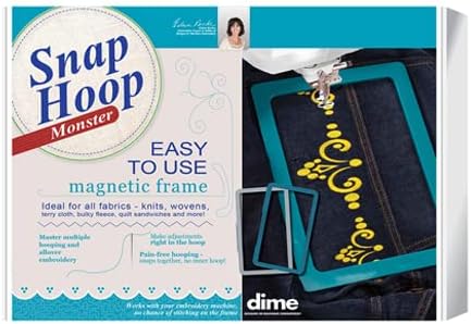 Snap Hoop Monster for Baby Lock/Brother (6" x 6") | Magnetic Embroidery Hoop for Machine Embroidery