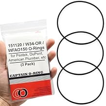 Captain O-Ring - Replacement 151120 / W34-OR O-Ring Compatible with Pentek Water Filter Housing (3 Pack) [Also Called 152030, WFAO150, EV3112-40, etc