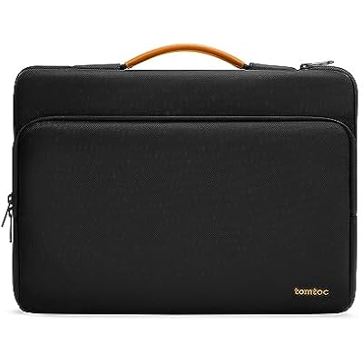 tomtoc 360 Protective Laptop Carrying Case Compatible with 14-inch MacBook Pro M5 ProMax 2026 A3426 A3427, M4M3M2M1 ProMax, 12.9-13 Inch iPad ProAir, Water-Resistant Accessory Sleeve Bag