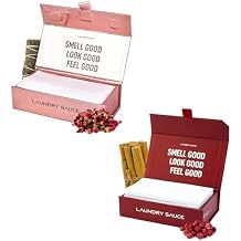 Laundry Sauce - 02 Sets of Luxury Scented Laundry Dryer Sheets Bundle (Egyptian Rose and French Saffron), Premium Dryer Sheets with High-End, Sophisticated Fragrances