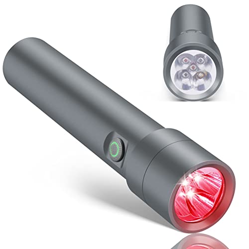 Red Light Beauty Wand - 2025 Upgraded 5-in-1 Rechargeable Facial & Body Care Device with Red & Infrared Light Gift for Skin Appearance