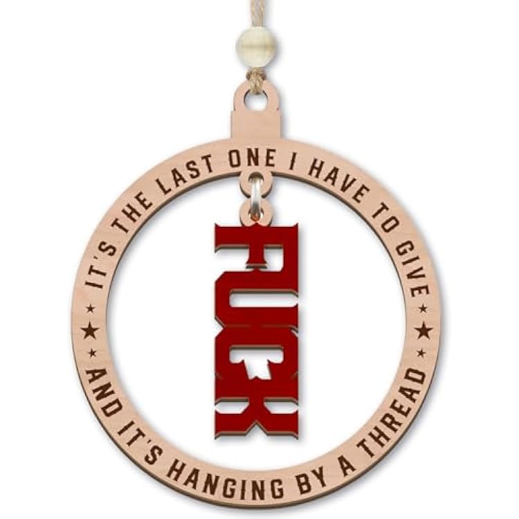 Funny Fuck Ornament 2025 - Exchange Funny Ornaments for Adults,Novelty Xmas Tree Decoration, Fun Home Decor