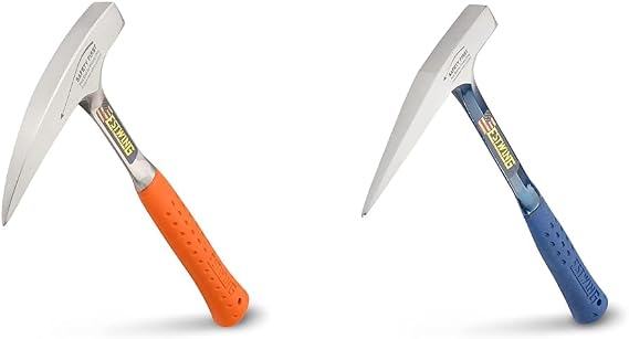 Estwing 22 Oz & 13 oz Rock Pick Set - Geology Hammers with Pointed Tip, Smooth Face & Shock Reduction Grip