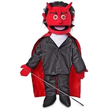25" Devil w/Light-Up Eyes, Full Body, Ventriloquist Style Puppet