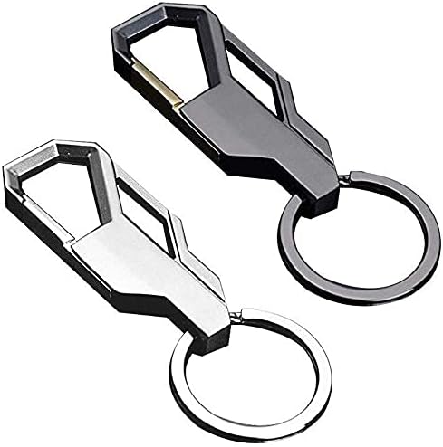 Stainless Steel Keyring Heavy Duty Car Keychain For Men And Women, Red