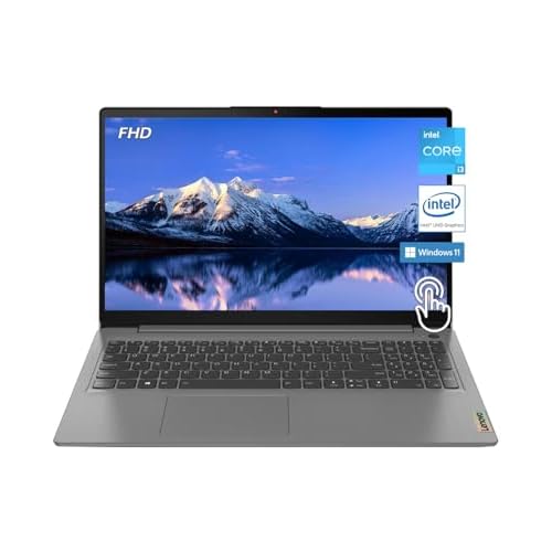 Lenovo 2023 Ideapad 3i Laptop, 15.6 FHD Touchscreen, 12GB DDR4 RAM, 11th Gen Intel Core i3-1115G4 Processor, 256GB SSD, HDMI, Webcam, Wi-Fi6, Bluetooth, Win11, Arctic Grey, WGaLiMu