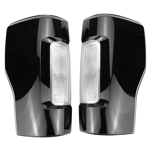 FEXON NEW Smoked Tail Driver and Passenger Side Rear Light Brake Lamps Compatible With 2017-2019 Ford F250 F350 F-250 F-350 Super Duty Bulb Includedide