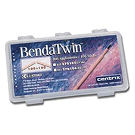 Centrix CE-370105 Benda Twin Double End Style Brush, Pink (Pack of 200)