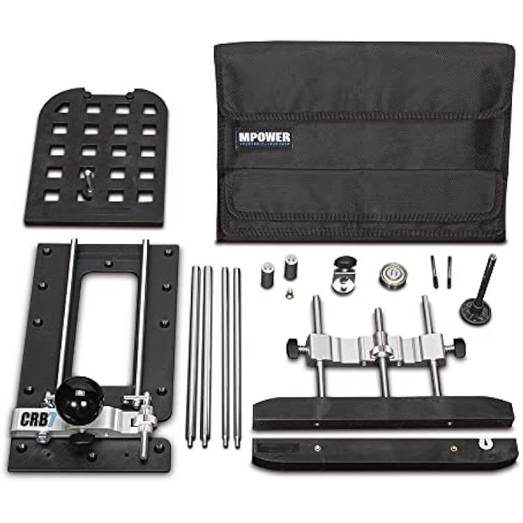 MPOWER CRB7 Combination Router Jig Mk3 MEGA BUNDLE 9 Separate Functions Including Large and Small Circle Cutting Jig Multifunctional Router Guide for Routers for Woodworking