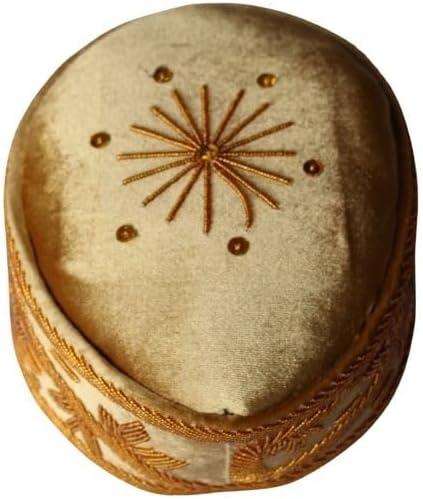 Velvet Hard HatCap, Igbo Ozo Cap, Stoned Crown, Igbo Traditonal Stoned Cap, Yoruba Cap, African Mens Hat