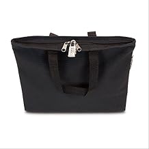 Hopkins Medical Products PHI Carrier, Lock and Key Included, Letter Size Records Bag, Black, 14 In. x 1 In. x 11 In.