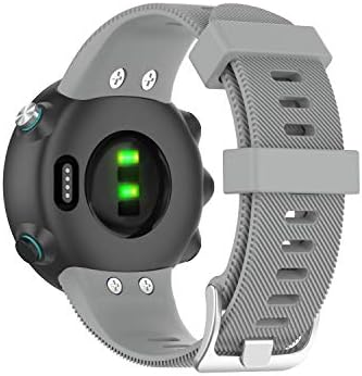 FitTurn Band Compatible with Garmin Swim 2 Smart Watch, Soft Silicone Replacement Strap Wristband Strap for Swim 2 Swimming Smartwatch with Adapter Tools Gray
