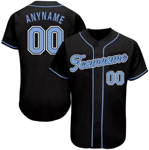 Custom Baseball Jersey - Personalized Baseball Shirt Sport Uniform for Men Women Youth - Customized Make Your Own Jerseys