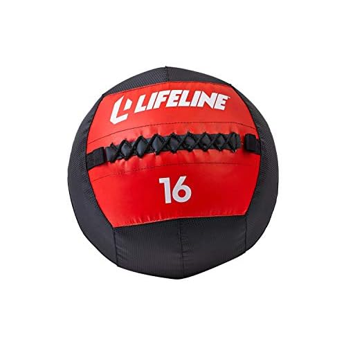 Lifeline Wall Ball Weighted Medicine Ball Core Strength with Sewn Exterior - Coordination, Stability, Cardio, Plyometrics, Crossfit