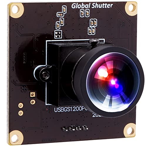 Wecamera_usb High Speed Wide Angle Global Shutter USB Camera Module for Computer 1080P Mini Webcam Board High Frame 90fps Web PC Camera Board for Laptop Raspberry Pi 110degree No Distortion Lens