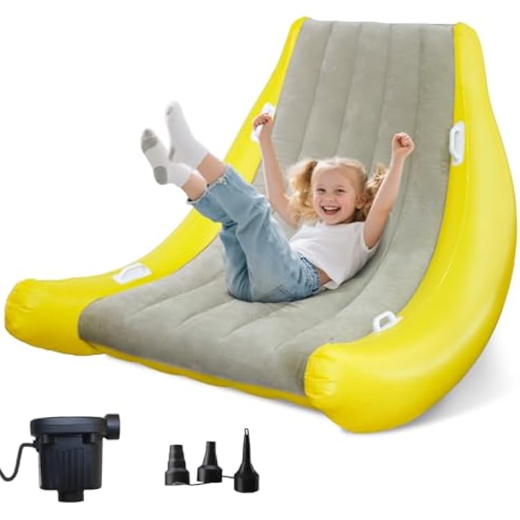 Wdmiya Sensory Chair for Kids, Sensory Room Kids Rocking Chair, Air Cloud Inflatable Sensory Chair, Crash Pads for Children Sensory, IndoorOutdoor Gifts for Toddler Includes Air Pump and Repair Kit