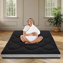 DoCred Japanese Futon Floor Mattress Twin Size 39"x 80", Floor Mattress Pad, Foldable Tatami Mat Portable Dormitory Sleeping Pad,Roll Up Floor Lounger Bed for Adult
