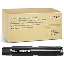 VersaLink C7020 / C7025 / C7030 Black Toner Cartridge Remanufactured for Xerox 106R03741 High Capacity Remanufactured Toner Cartridge(16,100 Pages)
