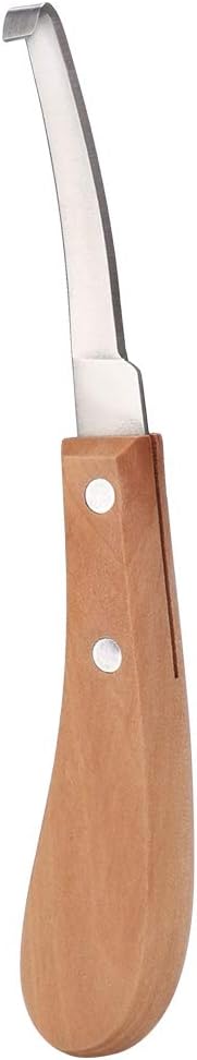 Sharper Hoof Knife, Left or Right Hand Farrier Tools, Carbon Steel Hoof Knife Trimming Tool for Cattle Horse Use, 21.5cm / 8.5 Inch Length, High Strength, Not Easy to Break (one-line left hand)