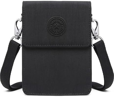 Smart Bags Küçük Telefonluk Kadın Çantası Krinkıl Kumaş 3173 Siyah