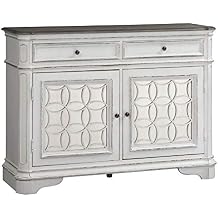 Liberty Furniture Industries Magnolia Manor Buffet, W56 x D18 x H40, White