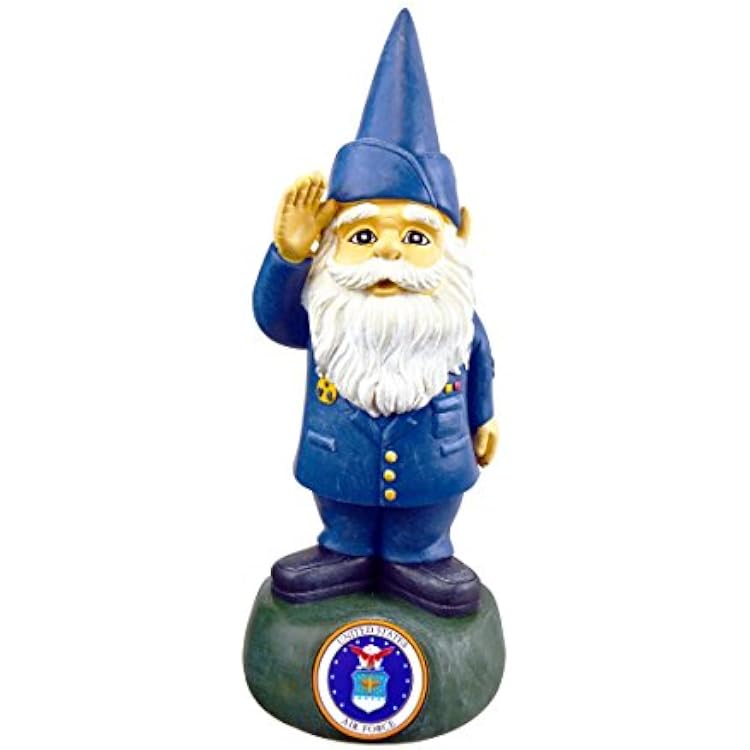 Red Carpet Studios Officially Licensed Military Garden Gnome, 13.25 Tall, United States Air Force