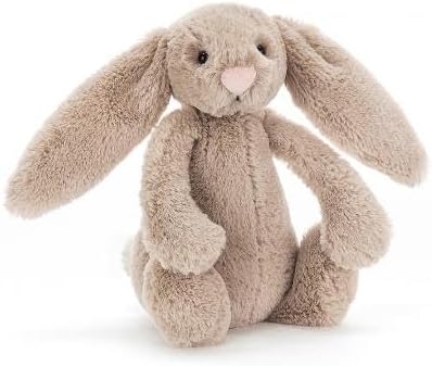Jellycat Bashful Beige Bunny Small - L: 8 cm x l: 9 cm x h: 18 cm