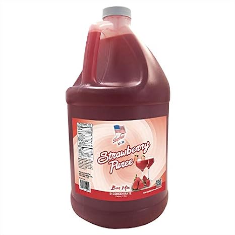 Strawberry Puree Margarita/Daiquiri Frozen Drink Mix | 1 Gallon