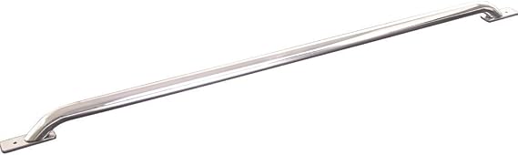 TrailFX D0002S Truck Bed Rails Fits Chevrolet Silverado 1500 5.7 Foot Bed 2014-2018 Steel 2 Inch Polished Stainless Steel Bed Rail, Stake Pocket Mount