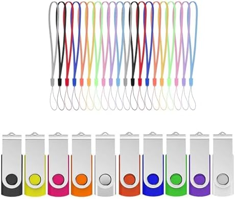 ABLAZE 20 Pack USB 2.0 128MB + 30 Pack USB Lanyard Strap