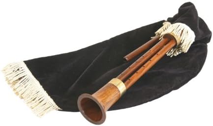 Roosebeck Mediterranean Bagpipes - Twin Chanter - 5 Finger Holes - Rexine Bag - Black